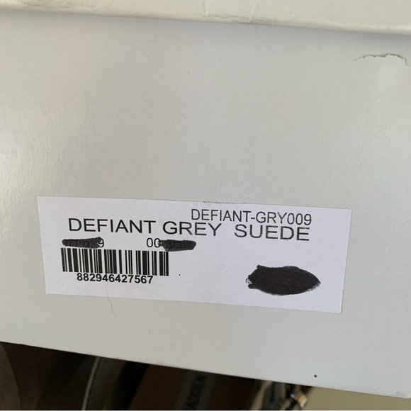 Steve Madden Womens Defiant Grey Suede Pointed Toe Ankle Boots Size US 9 M - Picture 6 of 11